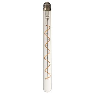 LEDLAMP IN BOX SPIRAL GLASS YELLOW/TRANSPARENT E27