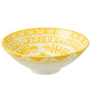 LEBRILLO BOWL GRANADA CERAMIC WHITE/YELLOW