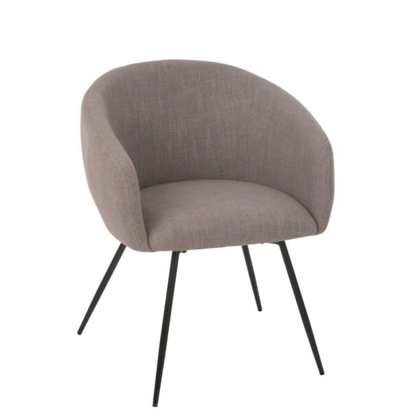 CHAIR WALES STEEL/FOAM TAUPE