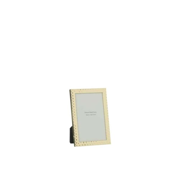 PHOTO FRAME HAMMERED BORDER 10X15 METAL GOLD SMALL