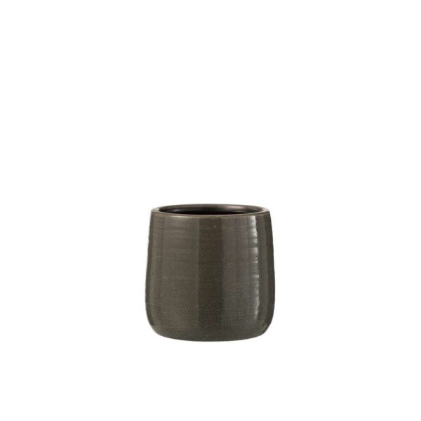 FLOWERPOT REGULAR CERAMIC GREY SMALL
