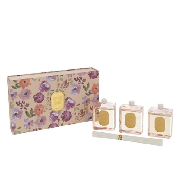 BOX 3 SCENTED OIL+STICKS HAPPINESS BLOOMS PINK