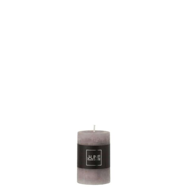 CYLINDER CANDLE  DARK GREY  S18H