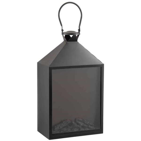 HEARTH LED LANTERN BLACK