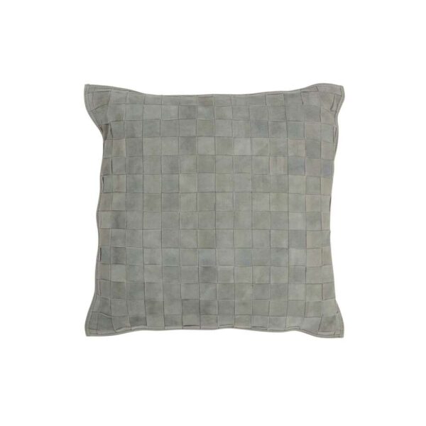 CUSHION SQUARE LITTLE LEATHER GREEN