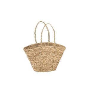 BEACH BAG LONG HANDLES JUTE NATURAL