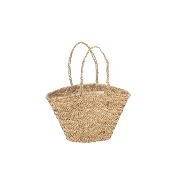 BEACH BAG LONG HANDLES JUTE NATURAL