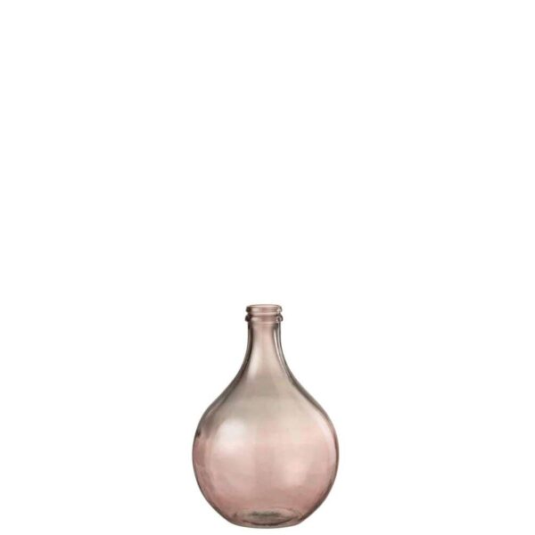 VASE LISSABON GLASS SALMON SMALL