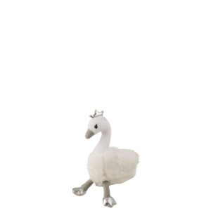 SWAN PLUSH WHITE/GREY/SILVER SMALL