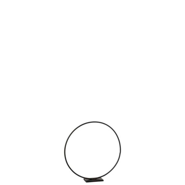 RING ON FOOT METAL BLACK SMALL