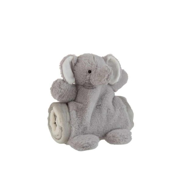 ELEPHANT+BLANKET PLUSH GREY