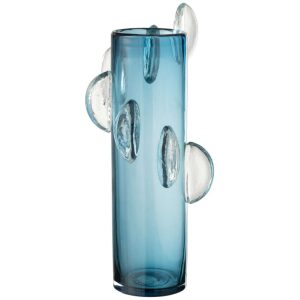 VASE STEGGY GLASS BLUE LARGE