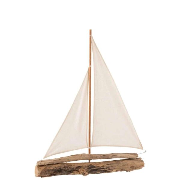 SAILBOAT DRIFTWOOD NATURAL LARGE