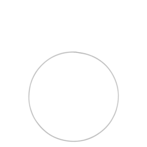 RING DECO METAL WHITE XXL 80CM