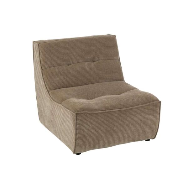 SOFA GRID POPLAR WOOD/FOAM DARK TAUPE