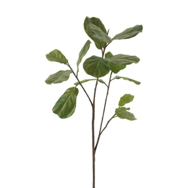 FIDDLE-LEAF BRANCH PLASTIC DARK GREEN LARGE