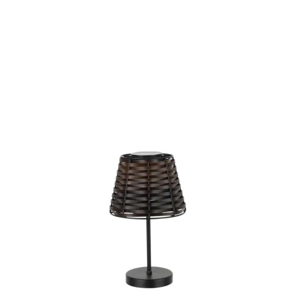 TABLE LAMP LED SOLAR ENERGY PLASTIC BROWN