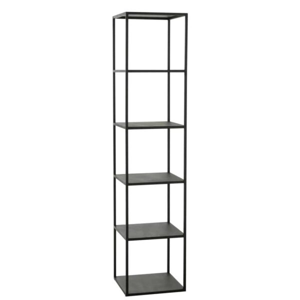 RACK 6 LEVELS METAL BLACK