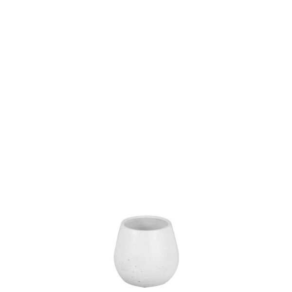 FLOWER POT REGULAR CERAMIC WHITE SMALL