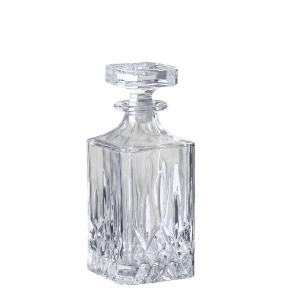 BOTTLE+STOP CUT GLASS TRANSPARENT
