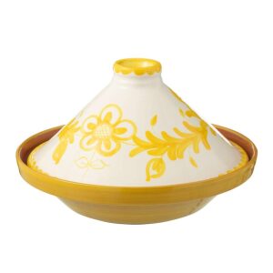 TAGINE GRANADA CERAMIC WHITE/YELLOW