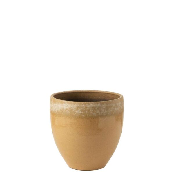 VASE MODERN CERAMIC LIGHT BROWN SMALL