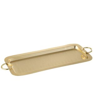 TRAY MILE MAT METAL GOLD LARGE