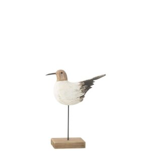 SEABIRD ON STAND PAULOWNIA WOOD SMALL