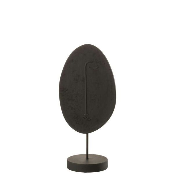 HEAD FLAT ON STAND POLY BLACK LARGE