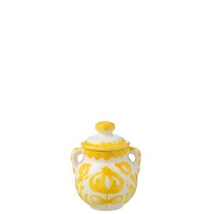 JAR GRANADA CERAMIC WHITE/YELLOW
