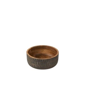 BOWL MANGO WOOD BROWN/BLACK LARGE