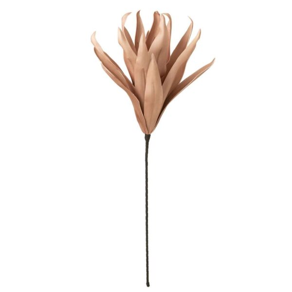 FLOWER BRANCH LONG LEAVES 1 HEAD EVA NUDE PINK