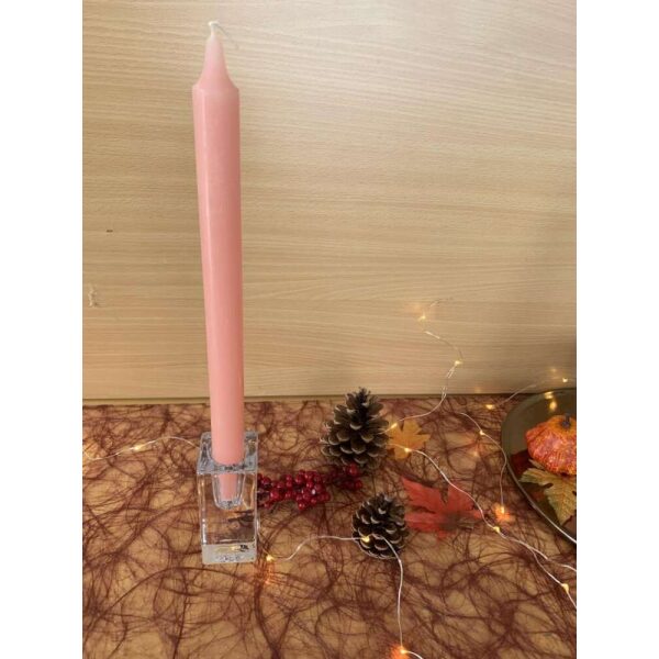Lysestake Glass Stor 4X4X10Cm