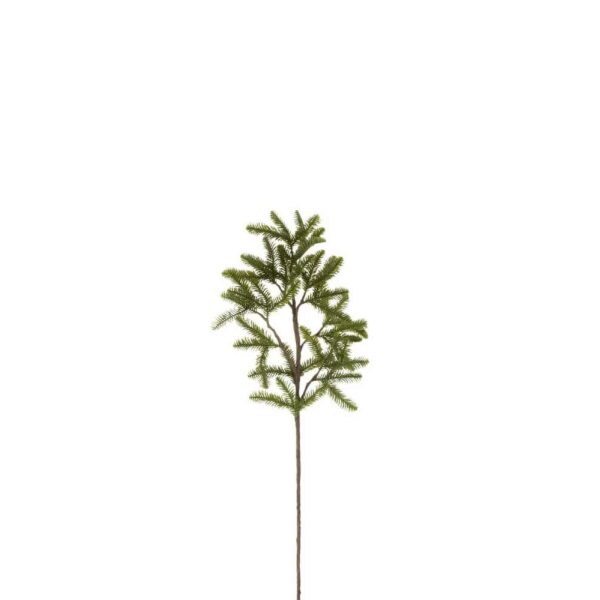 BRANCH PINETREE+PINECONES PLASTIC GREEN/BROWN SMALL