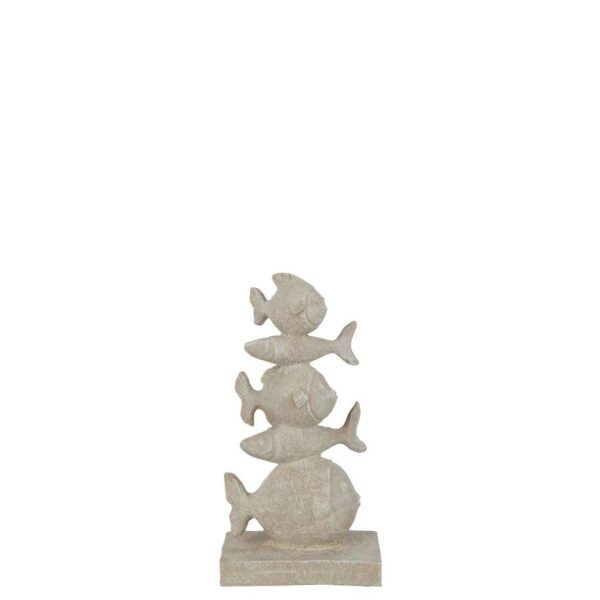 5 FISH STACKED POLY BEIGE