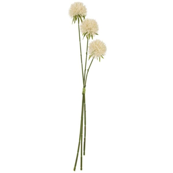 FLOWER ALLIUM 3 PIECES PLASTIC WHITE L