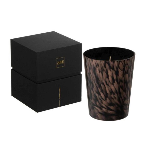 SCENTED CANDLE NOA SANDALWOOD BLACK/GOLD MEDIUM-68H