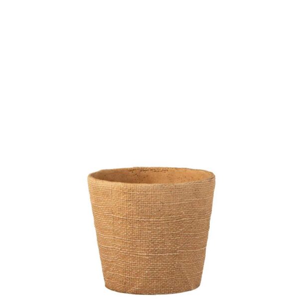 FLOWERPOT BISTRO CEMENT NATURAL LARGE