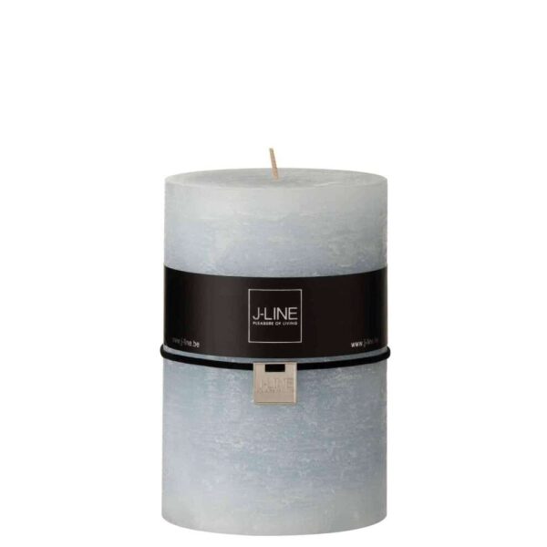 CYLINDER CANDLE  LIGHT BLUE XL 95H