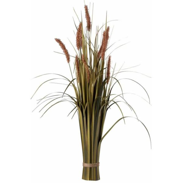 BUNDLE GRASS+TAIL PLASTIC GREEN/BROWN LARGE