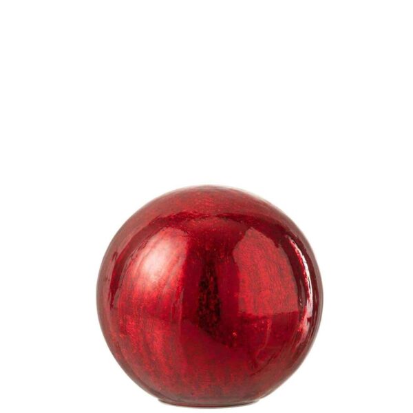 BALL LED GLASS RED LARGE