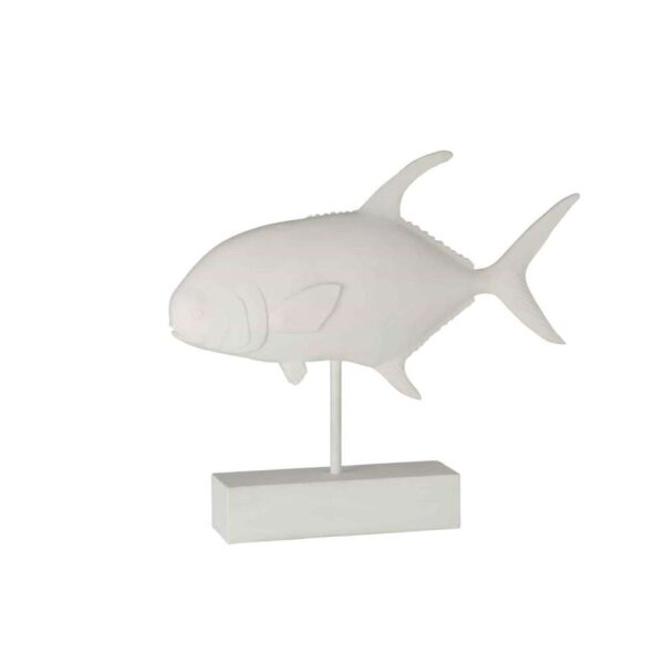 FISH ON FOOT POLY WHITE