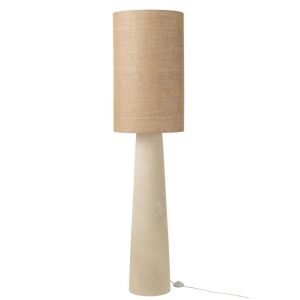 FLOOR LAMP AVA FIBERGLASS/JUTE NATURAL LARGE