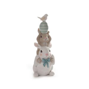 Figur Kanin X2 M/Egg 9X6X18Cm