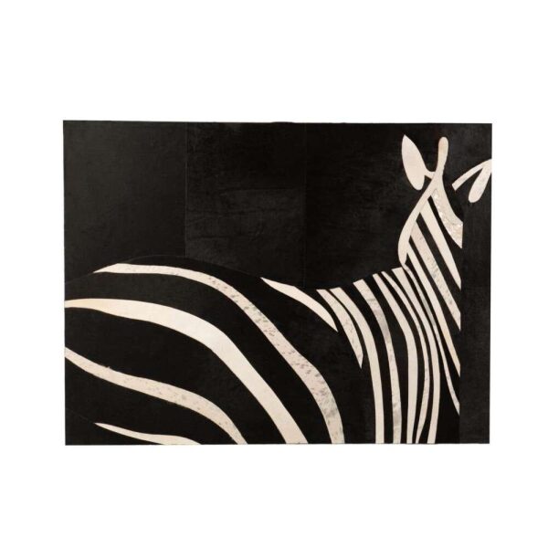 FRAME RECTANGLE ZEBRA LEATHER BLACK/WHITE