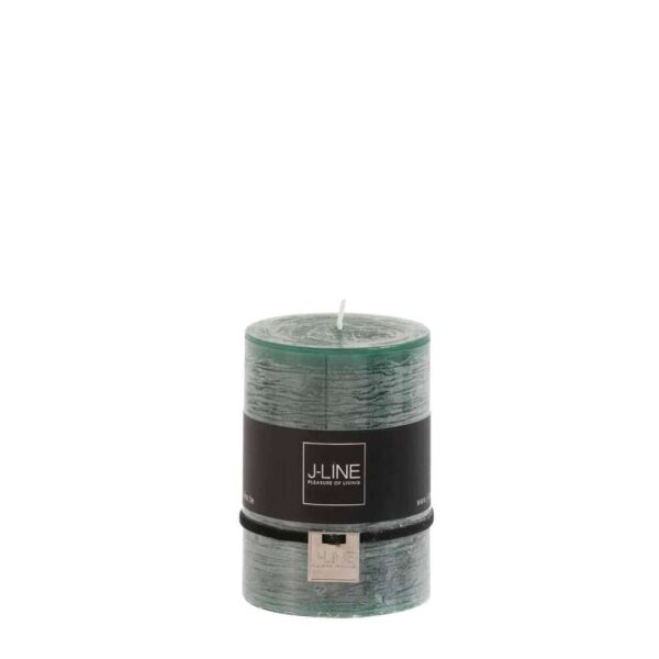 CYLINDER CANDLE DARK GREEN M 39H
