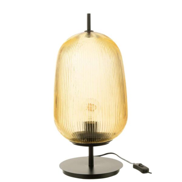 TABLE LAMPE OASIS GLASS YELLOW LARGE