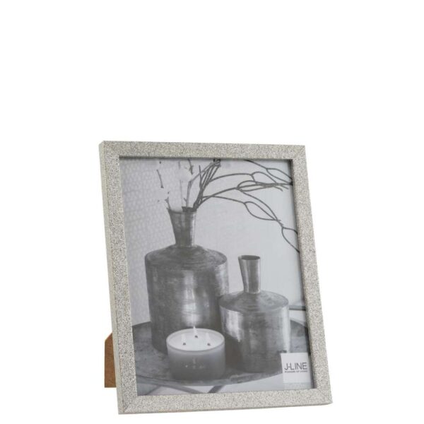 PHOTO FRAME 20X25 GLITTER WOOD SILVER LARGE