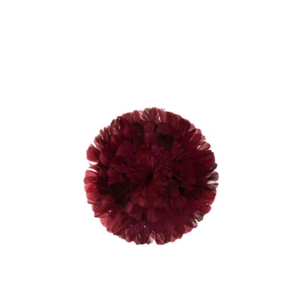 DISC DECO FEATHERS BORDEAUX