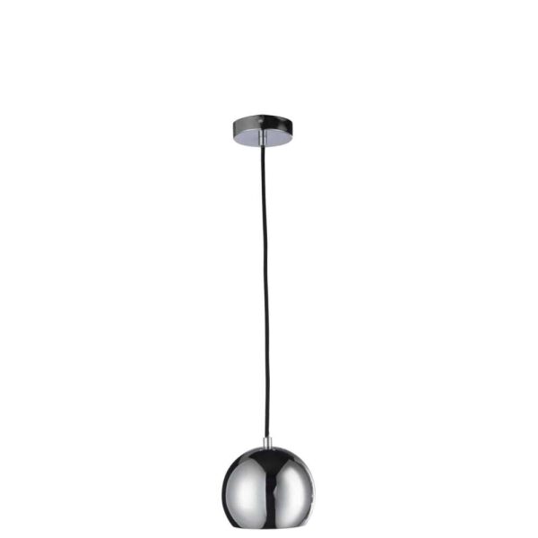 HANG LAMP BALL METAL SILVER SMALL